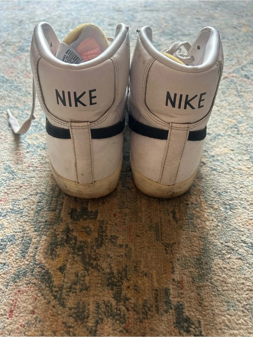 Nike white leather